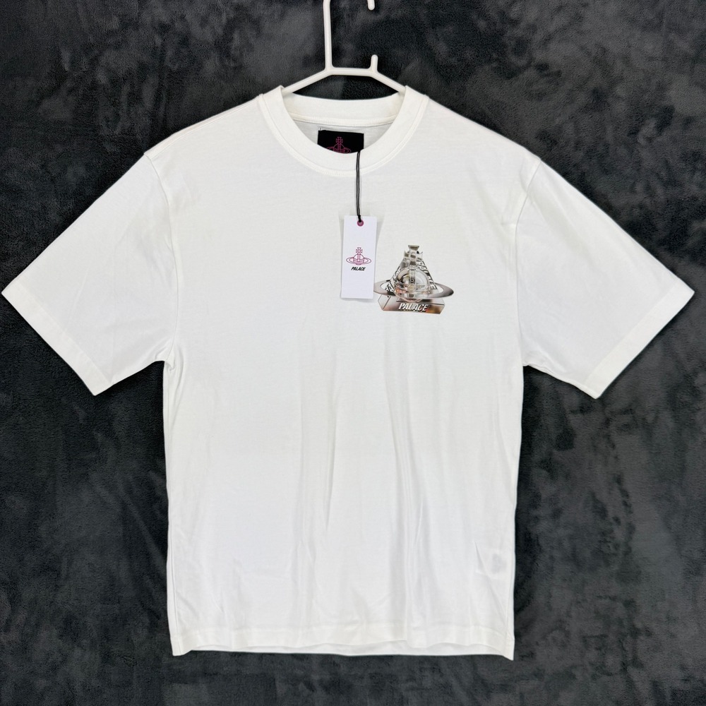 Palace Vivienne Westwood Orb‎ Tri-Ferg T-Shirt White AW24 XS 3G01002Y-J0090-A401